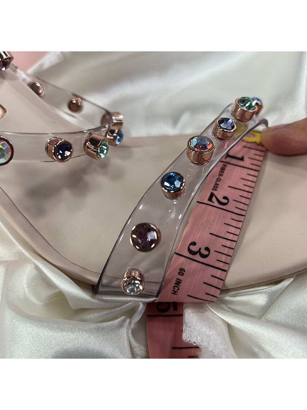 Sophia Webster Rosalind Gem Multi Color Studded Heel size 42 US 11.5 - Picture 8 of 17